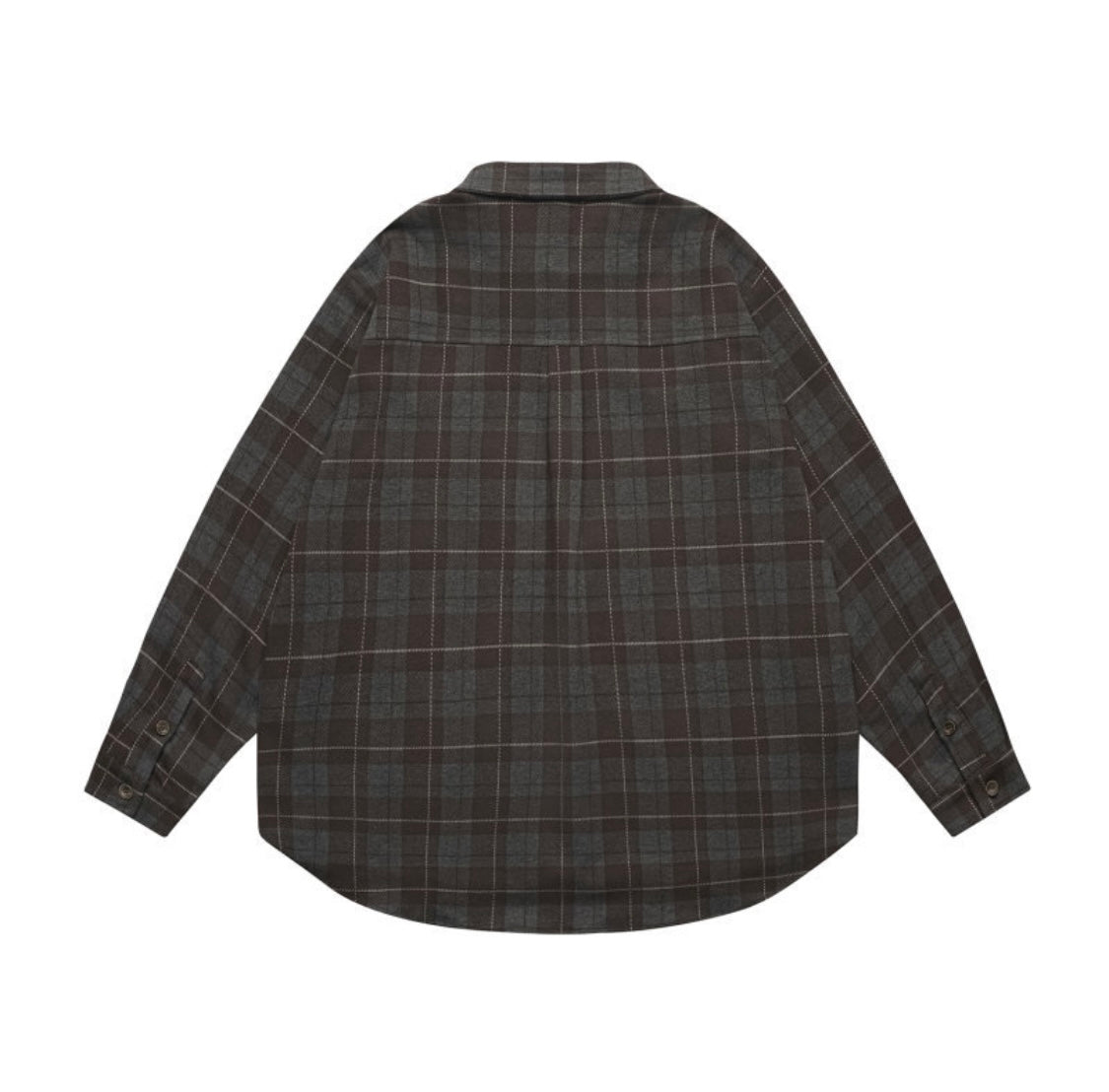 レーヨン混　フランネルチェック　シャツ　N907