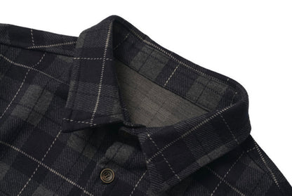 レーヨン混　フランネルチェック　シャツ　N907