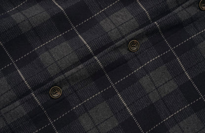 レーヨン混　フランネルチェック　シャツ　N907