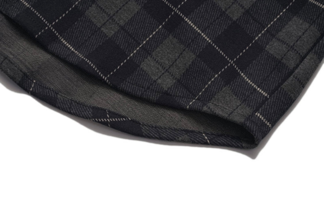 レーヨン混　フランネルチェック　シャツ　N907