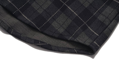 レーヨン混　フランネルチェック　シャツ　N907