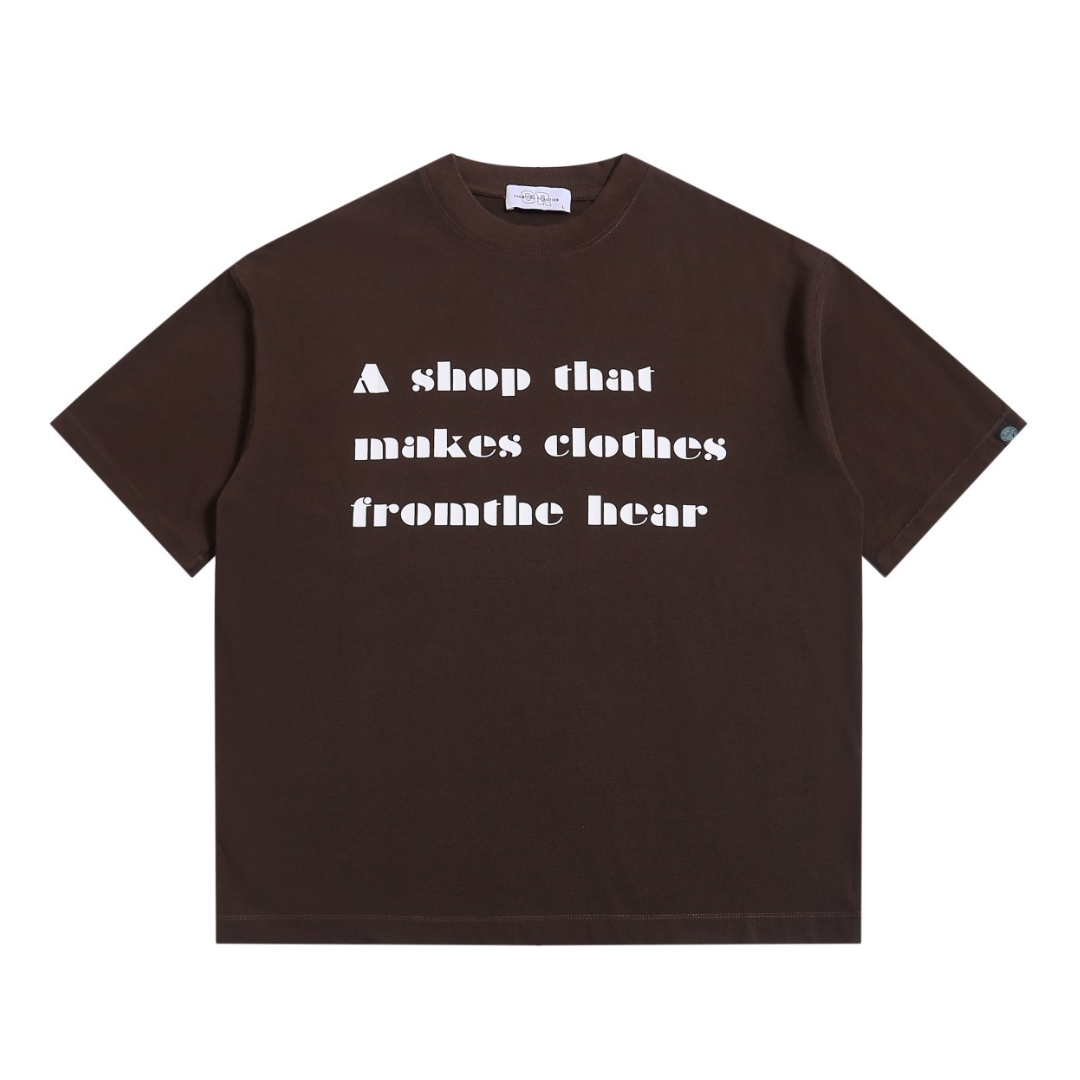 【makes clothes】メッセージロゴ　Tシャツ　N1609