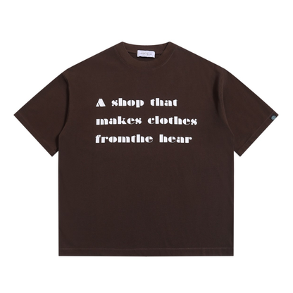 【makes clothes】メッセージロゴ　Tシャツ　N1609