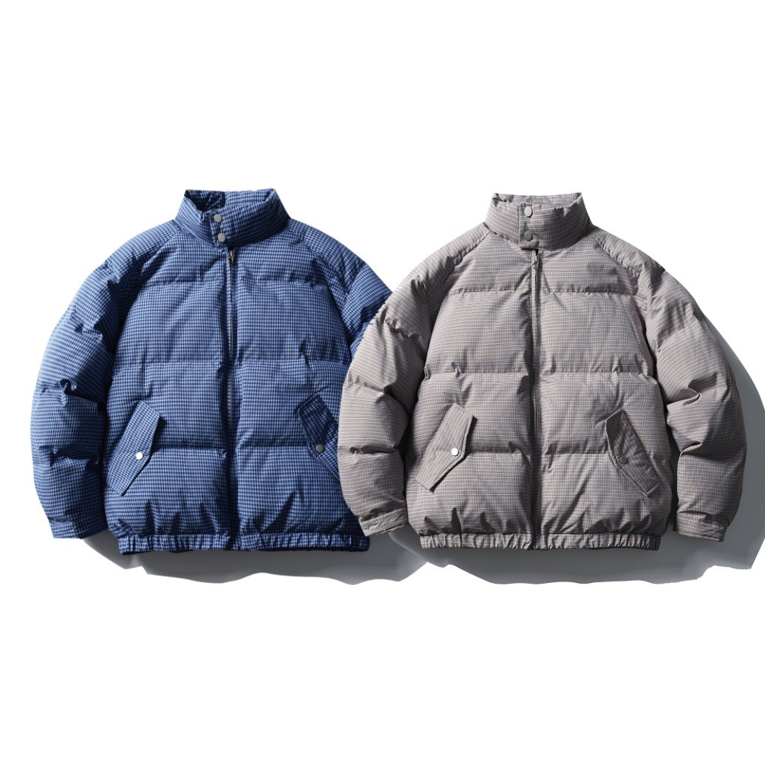 マイクロチェック　パデットジャケット　N970
