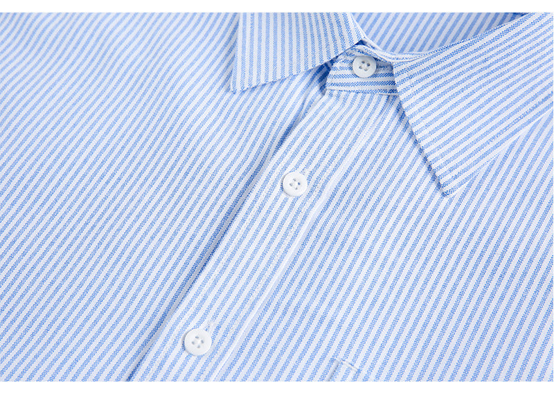 Elbow Patch Striped Regular Shirt N1803