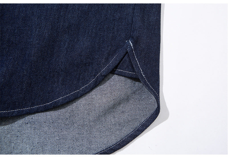 Double Pocket Denim Regular Shirt N1808