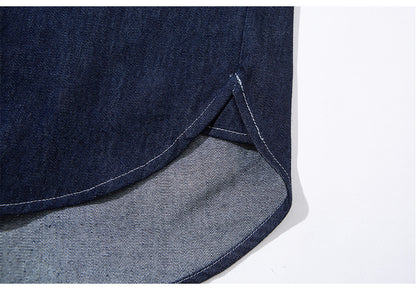 Double Pocket Denim Regular Shirt N1808