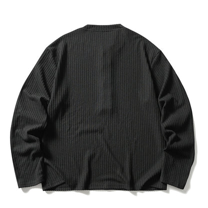 ストレッチ　ヘンリーネック長袖Tシャツ　N1780 (2)