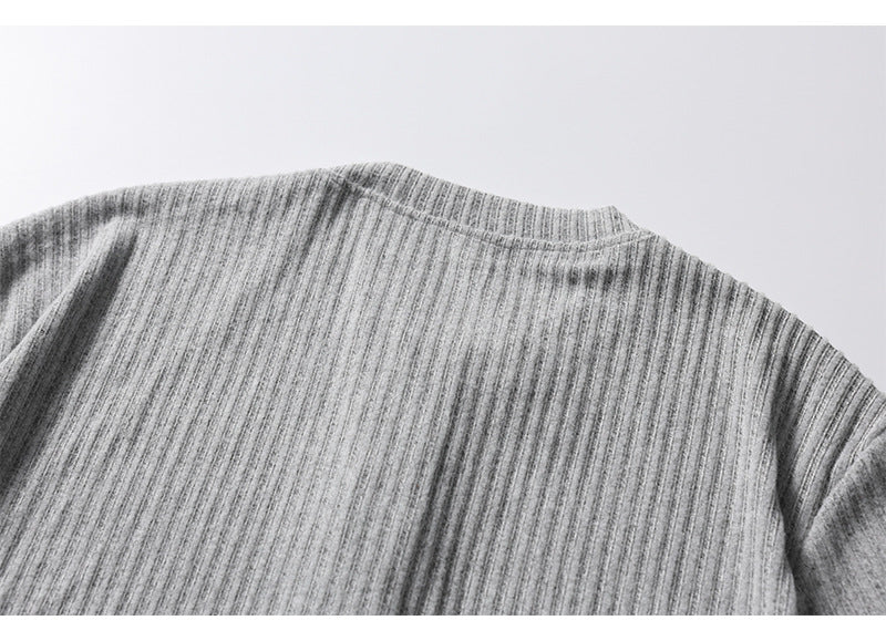 ストレッチ　ヘンリーネック長袖Tシャツ　N1780 (12)