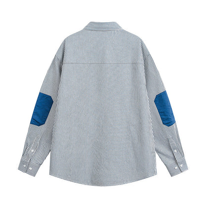 Patch Pocket Striped Regular Shirt N1804