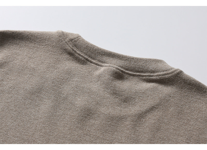 ウール混メランジ　ストレッチ　長袖Tシャツ　N1782 (12)