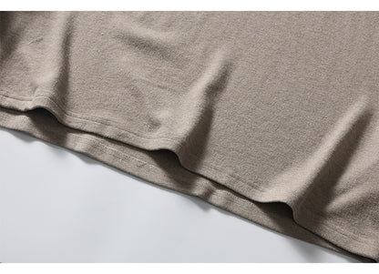 ウール混メランジ　ストレッチ　長袖Tシャツ　N1782 (7)