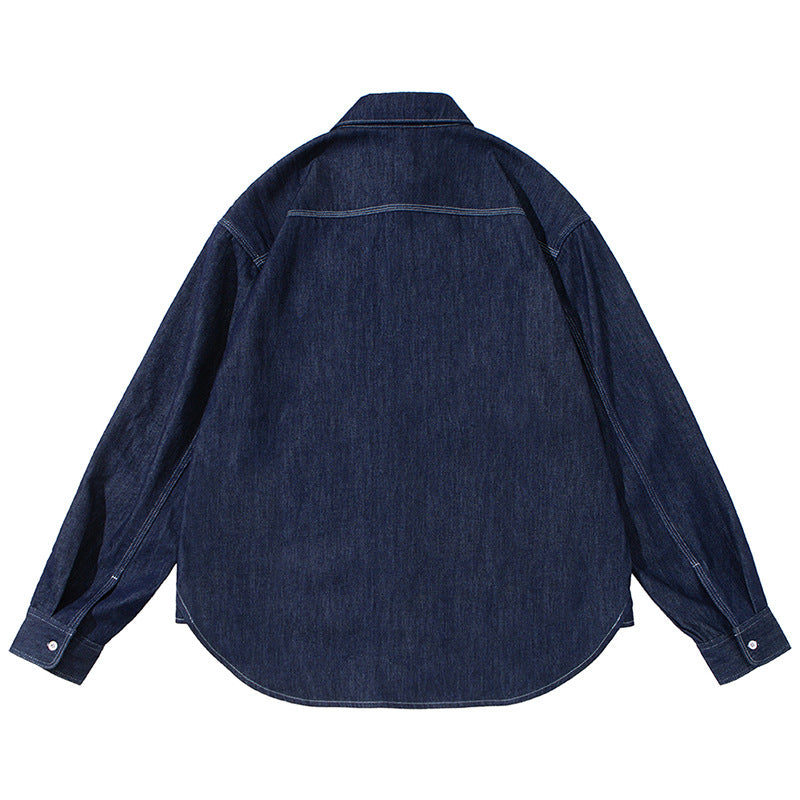 Double Pocket Denim Regular Shirt N1808