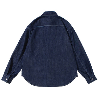 Double Pocket Denim Regular Shirt N1808