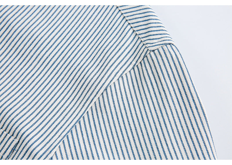 Patch Pocket Striped Regular Shirt N1804