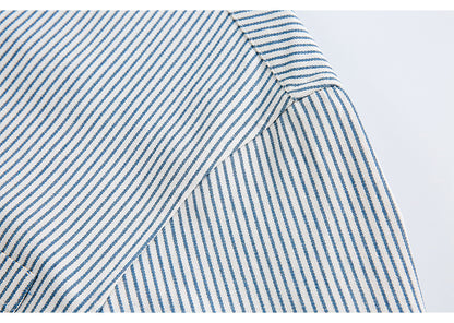 Patch Pocket Striped Regular Shirt N1804