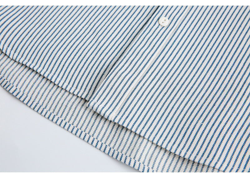 Patch Pocket Striped Regular Shirt N1804