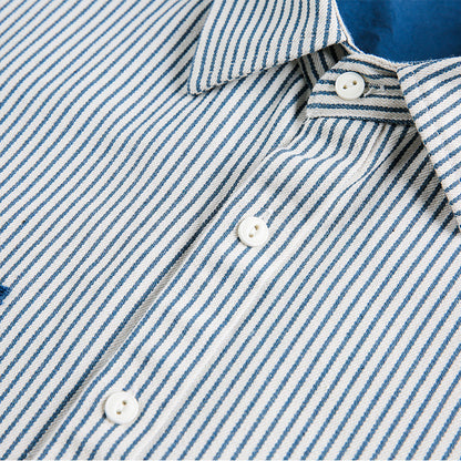 Patch Pocket Striped Regular Shirt N1804