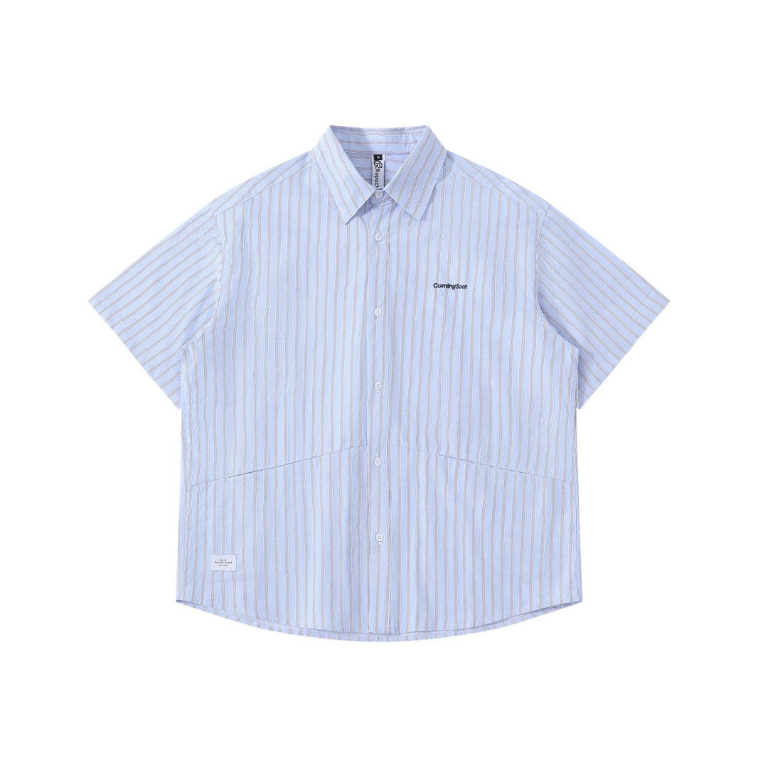 Single Point City Check Short-Sleeve Shirt N1381 ライトブルー