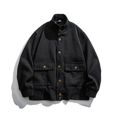 ストレッチ　フラップポケット　スタンドカラージャケット　N1781 (3)