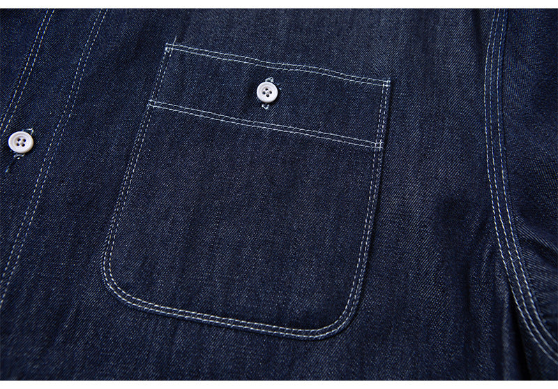 Double Pocket Denim Regular Shirt N1808