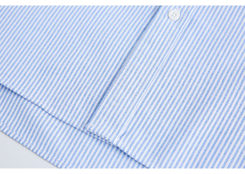 Elbow Patch Striped Regular Shirt N1803