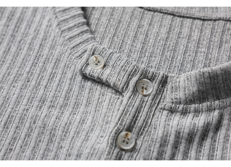 ストレッチ　ヘンリーネック長袖Tシャツ　N1780 (9)