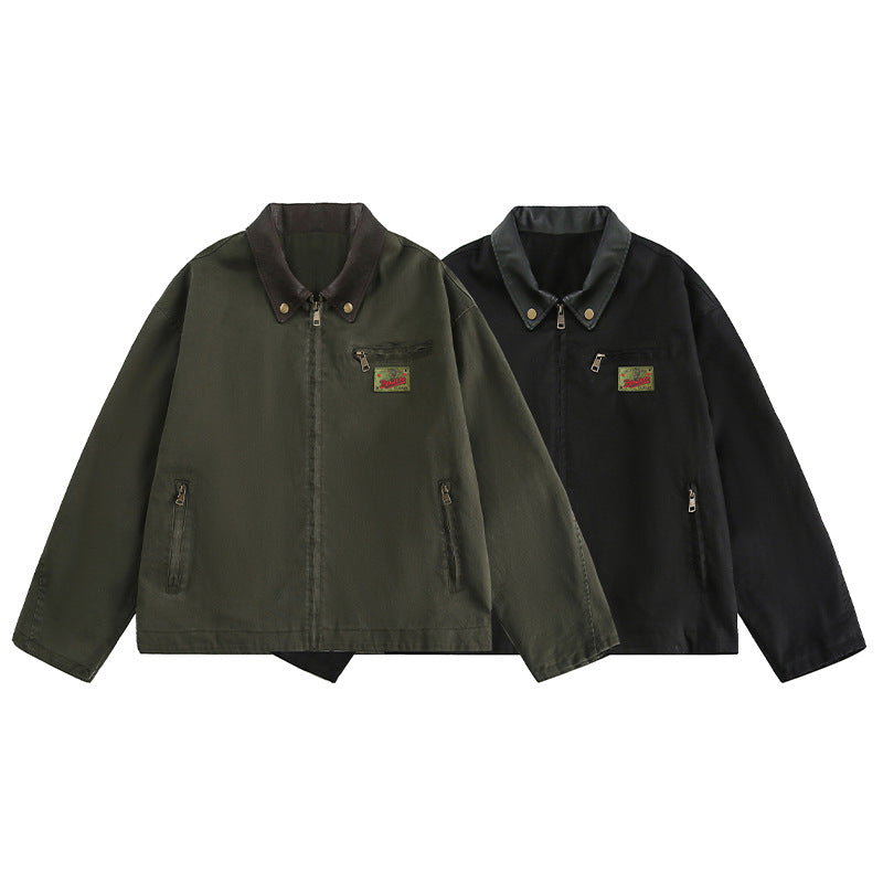 ストレッチ　コットンキャンバス　デトロイトジャケット　N1757 (5)