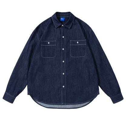 Double Pocket Denim Regular Shirt N1808