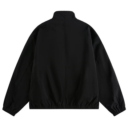 ポリエステルキャンバス　ZIPスタンドカラージャケット　N1755 (2)