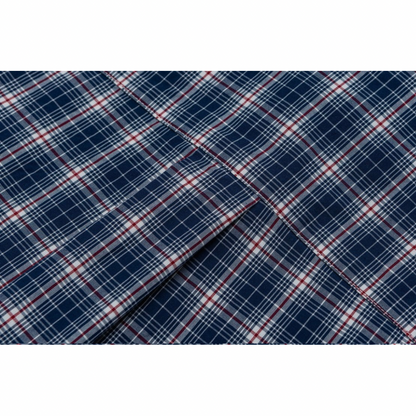 マイクロブルーチェック　ブロードシャツ　N1053