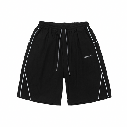 ラインパイピング　ハイストレッチ　ショートパンツ　N345