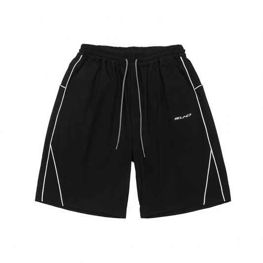 ラインパイピング　ハイストレッチ　ショートパンツ　N345