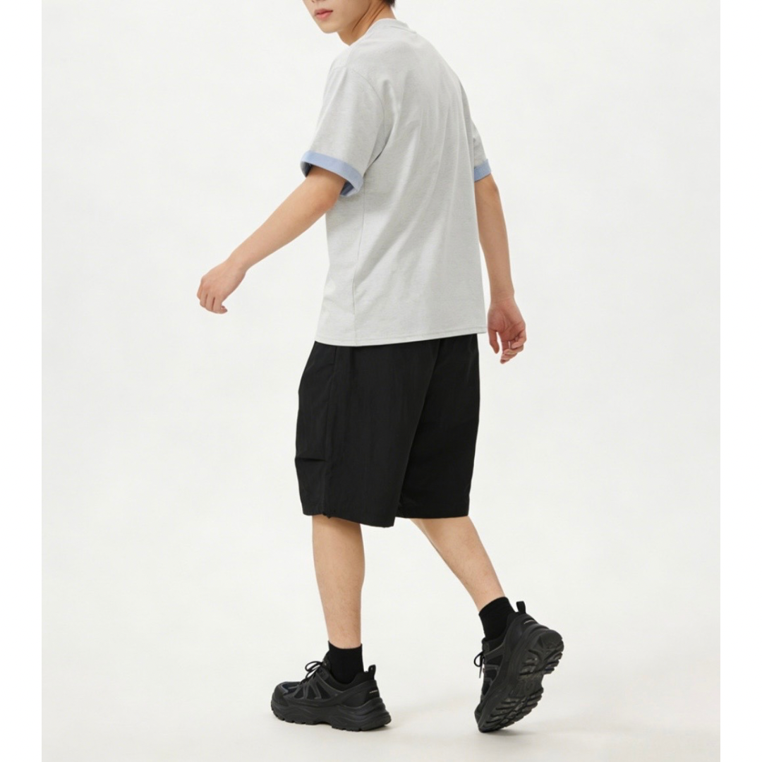 コットンポリ　バイカラーヘム　Tシャツ　N1591