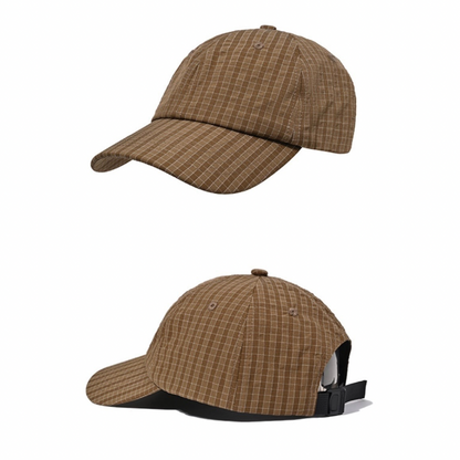 ナイロン　レトロチェック　キャップ　N1312