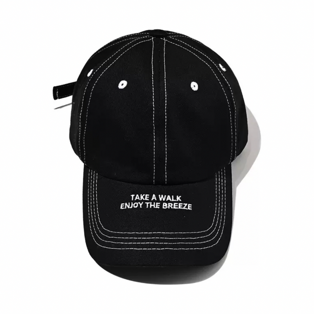 Brim Logo Print Cap N1302 ブラック