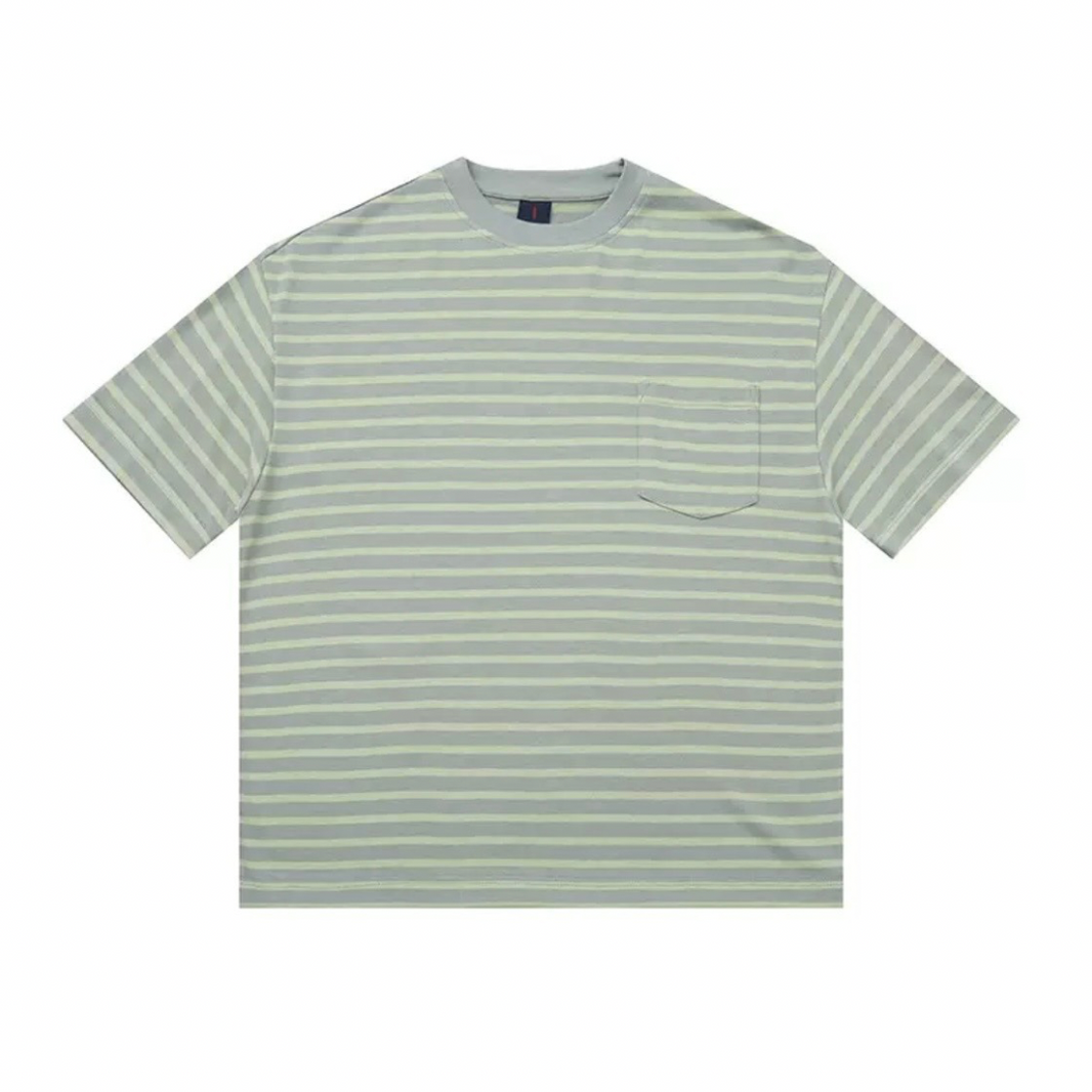 ニュアンストーン　ボーダーTシャツ　N1295 グリーン