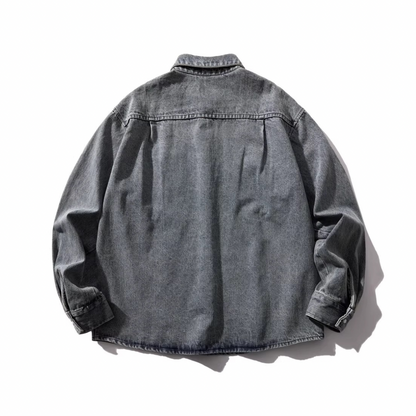 フェードデニム　レギュラーシャツ　N1068