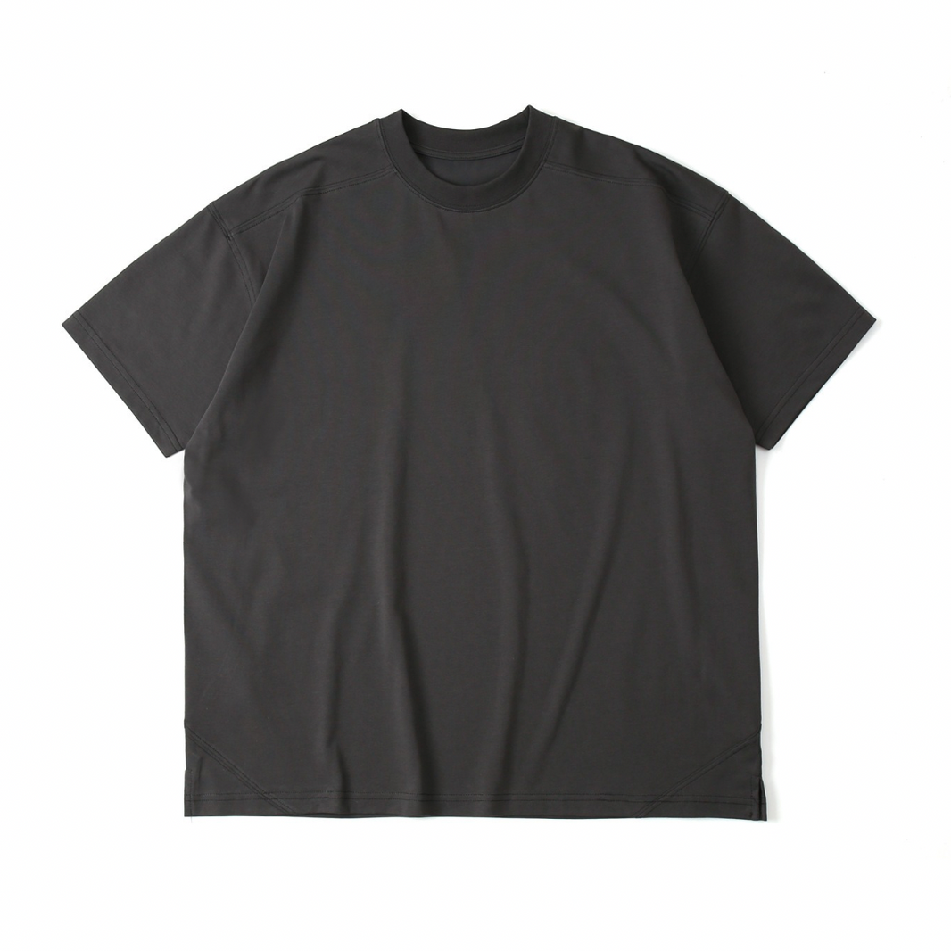 【COOLMAX】高機能 ビッグシルエット Tシャツ N281 ダークグレー