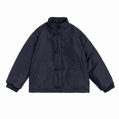 パテッド　チャイナボタン　スタンドカラージャケット　N981