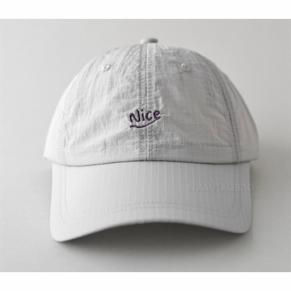 【Nice】リップストップ　6パネル　キャップ　N473