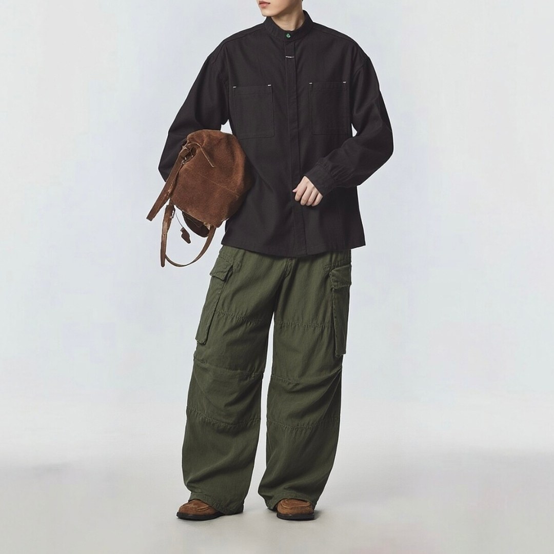 ハードキャンバス　ワイドイージー　カーゴパンツ　N1075