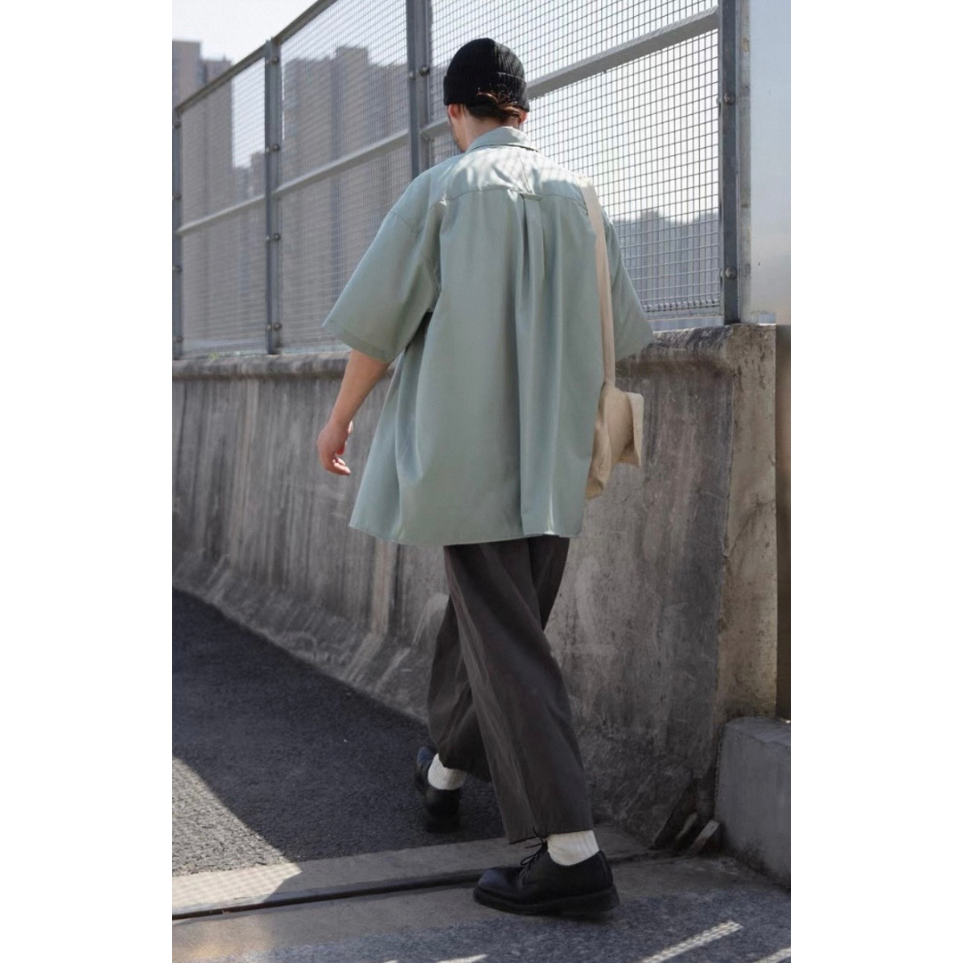 ビスコース混　レギュラー半袖シャツ　N1482