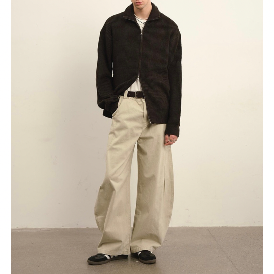 ドライバーズニット ジップアップ カーディガン　N930