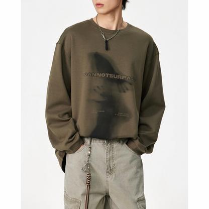 アウトフォーカス　長袖Tシャツ　　N1430