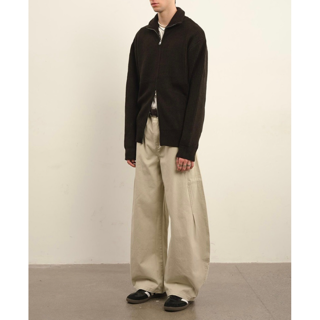 ドライバーズニット ジップアップ カーディガン　N930