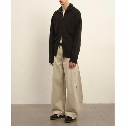 ドライバーズニット ジップアップ カーディガン　N930