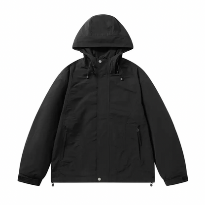 コットンナイロン　フードジャケット　N1221