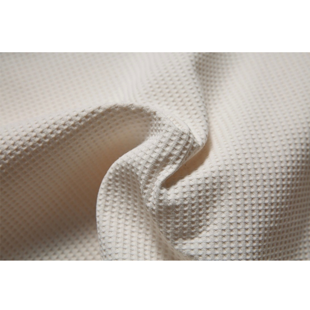 速乾ワッフル　ハイネックフード　長袖Ｔシャツ　N1233