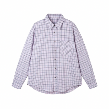 グラフチェック　ブロードシャツ　N1054
